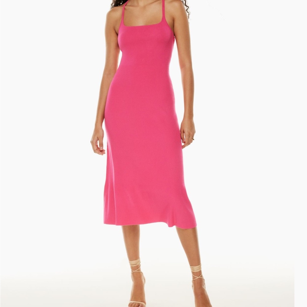 ARITZIA Wilfred Dresden dress bright rose pink #107963 XL